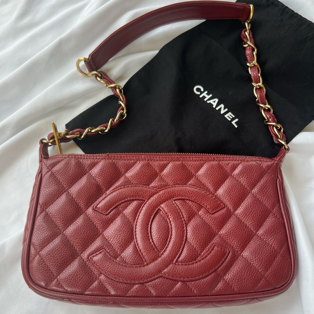 Vintage Chanel Red Timeless Pochette